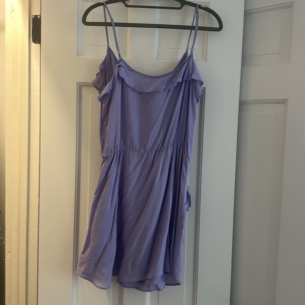 Talula Purple Ruffle Mini Dress - Picture 2 of 3